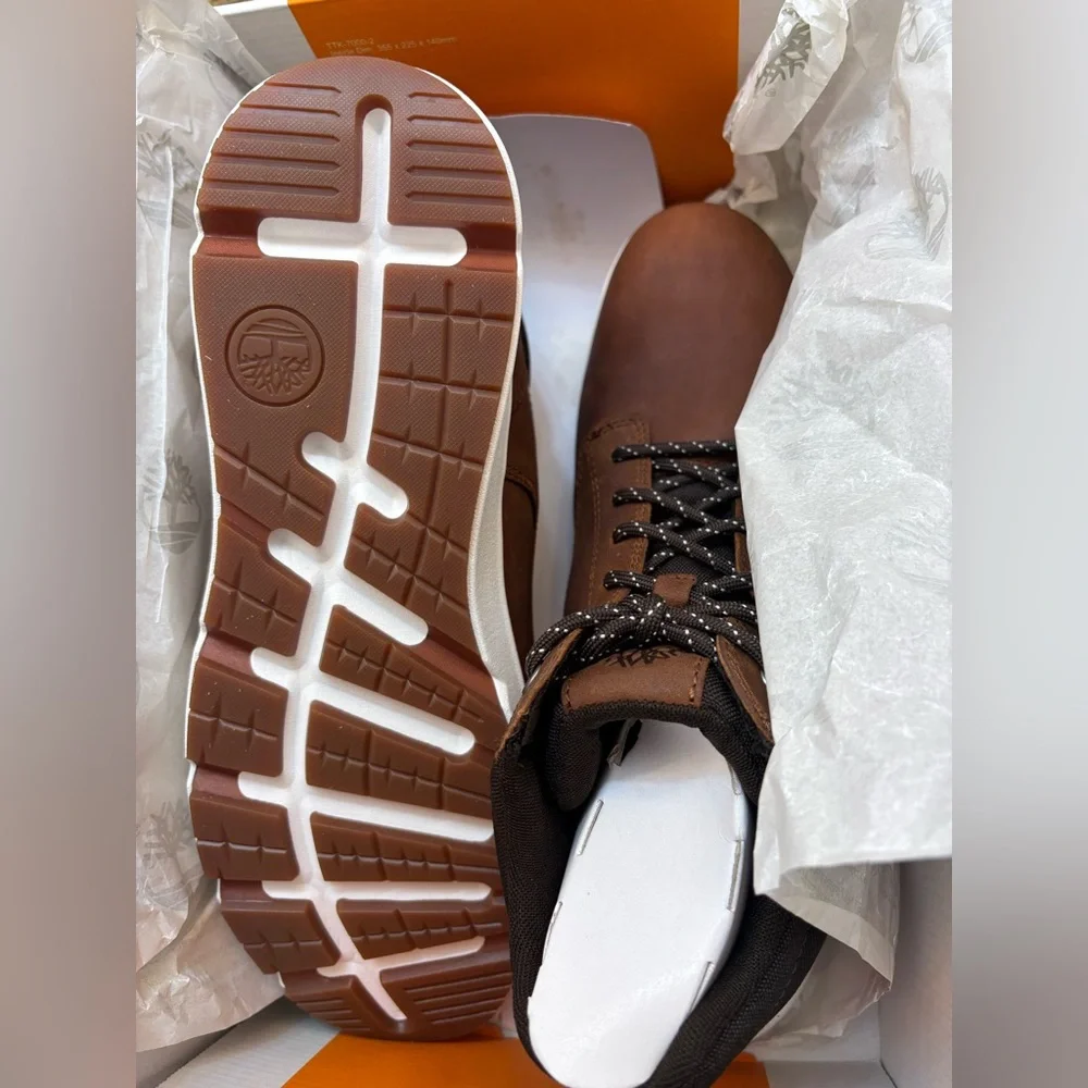 Timberland Men's Premium Leather Tan Boots - Picture 9 of 12